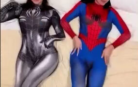 Aishah Sofey/Kawaiisofey with Sophie Rain new Spiderman video Onlyfans  so hot
