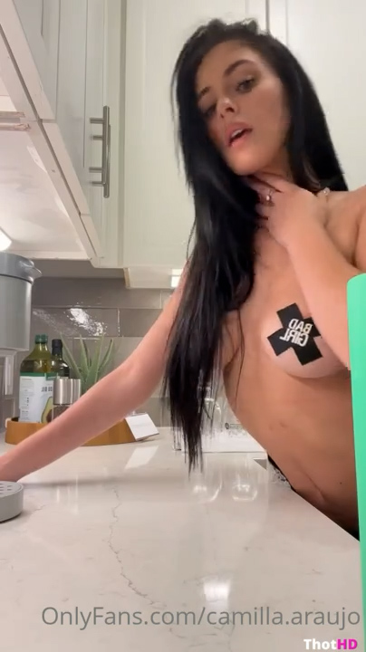 Camilla Araujo Naked in kitchen video Onlyfans  so hot